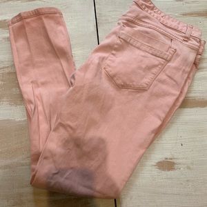 Pink, skinny jeans